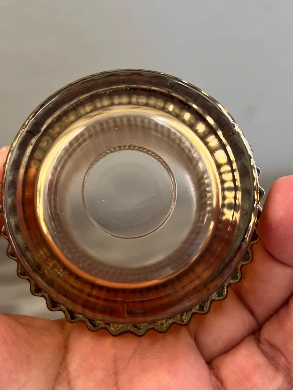 5 Kate Aspen Ribbed Amber Glass Tealight & Votive Candle Holders